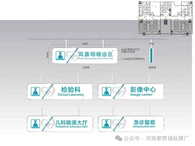 某医院标识标牌导视系统规划设计方案分享！